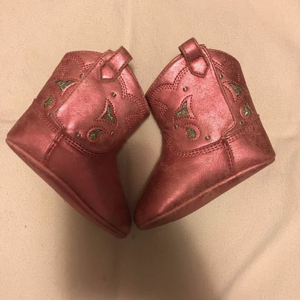 Jessica Simpson infant cow girl boots